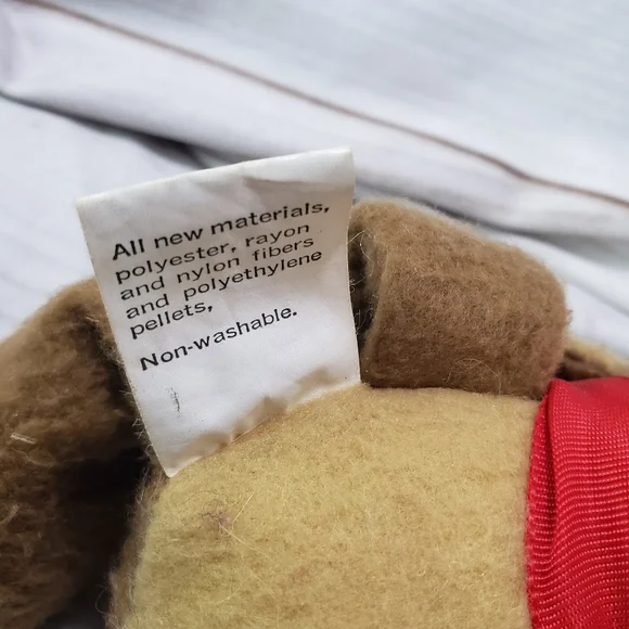 🌞SOLD🌞 Hallmark Rodney Reindeer Mini Plush Toy Red Bow Felt Body 5 Inch 1979 - Picture 8 of 9